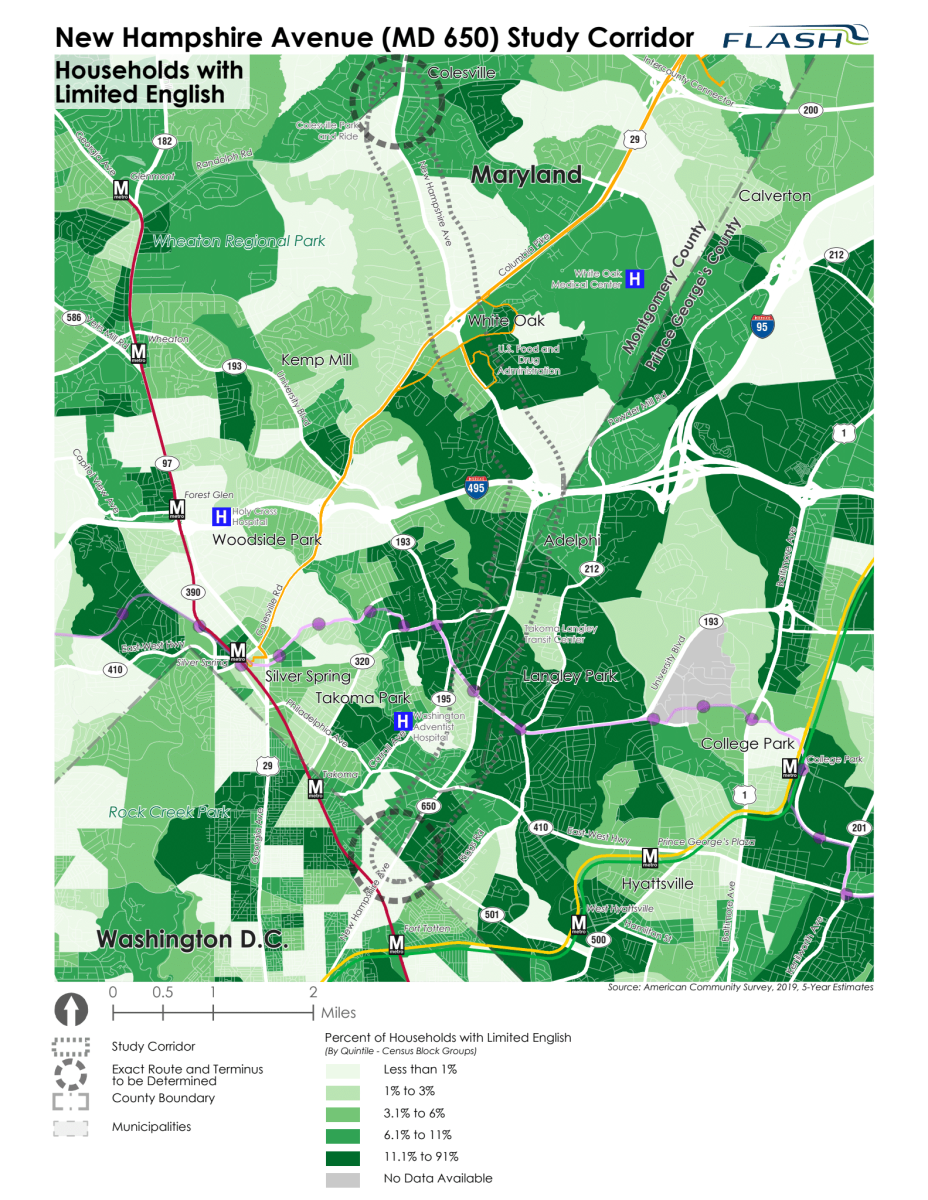 Chart for New Hampshire Ave Demographics